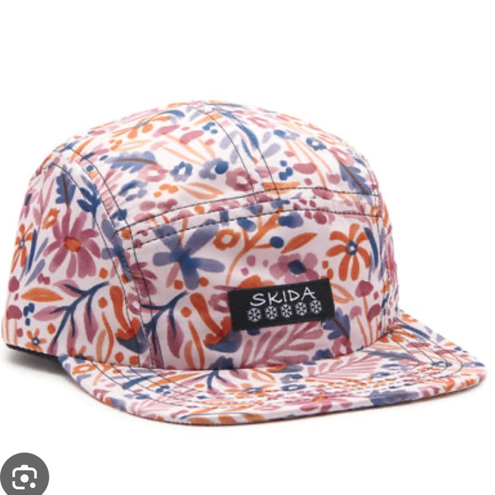 Skida Brim Hat Honey Hollow print